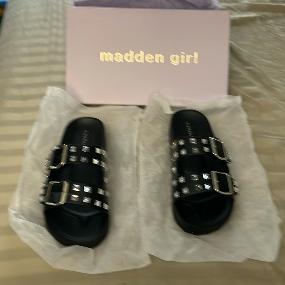 Black studded sandal